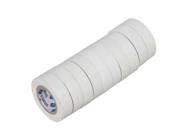 SCANSPORT Strømpetape Hvit 10m 10pk Holder leggbeskyttere på plass 